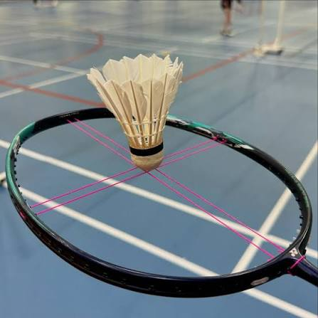 tension cordage badminton - sweet spot